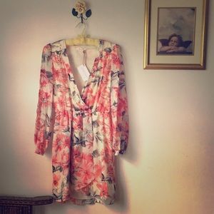 LOT of 2 pcs 🆑Floral Faux Wraparound Dress